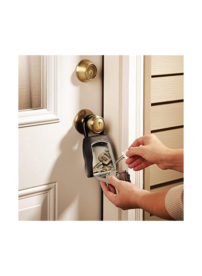 Master Lock - 5 Key Capacity Portable Lock Box Black/Grey 9.2x5.2x1.9inch - Image 1