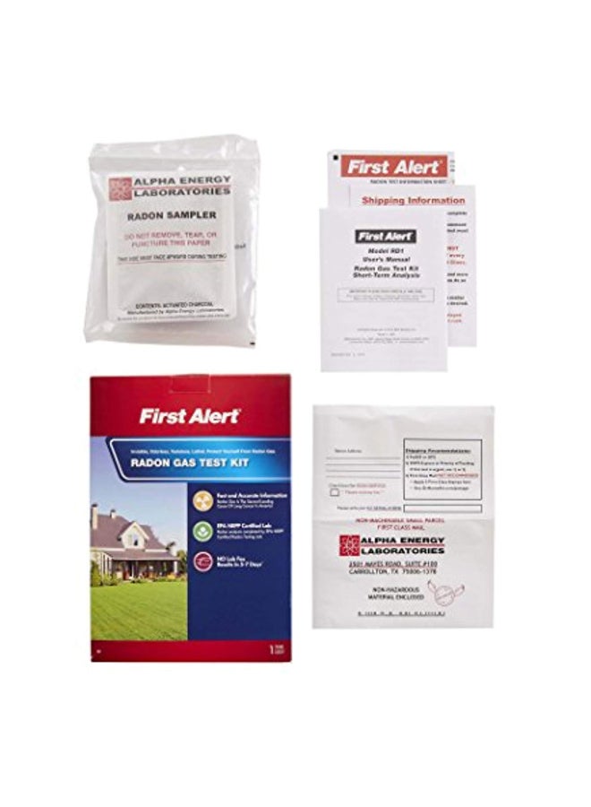FIRST ALERT Radon Gas Test Kit White/Red - Image 4