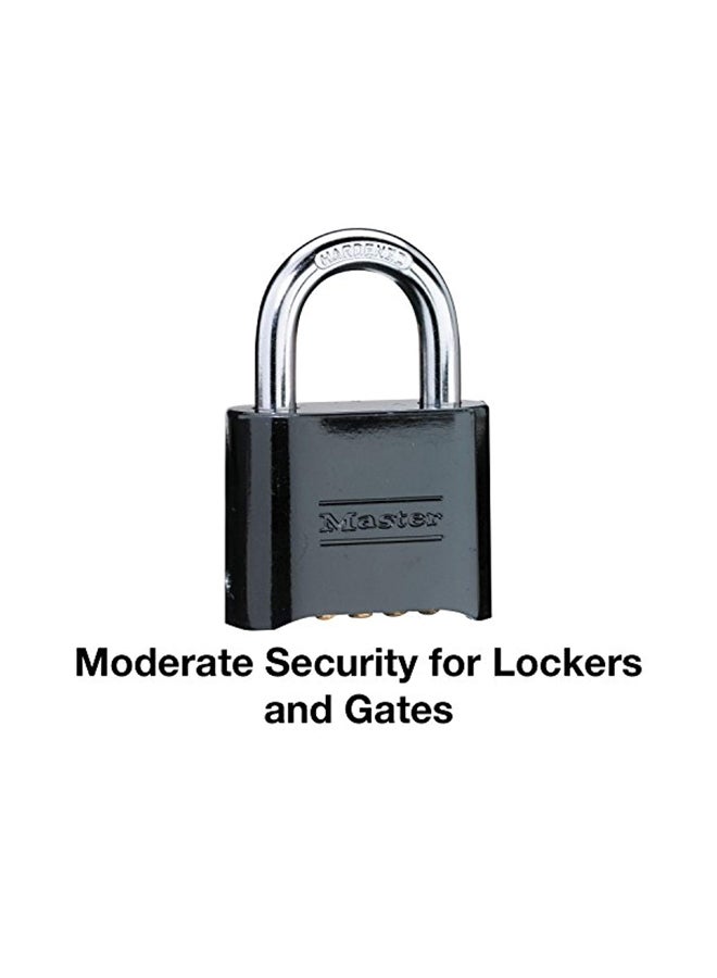 Master Lock - Set Your Own Combination Padlock Black 6.6x1.2x3.5inch - Image 1