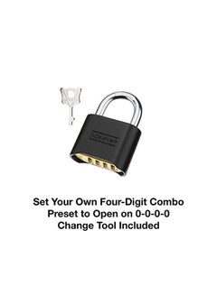 Master Lock Set Your Own Combination Padlock Black 6.6x1.2x3.5inch  - Image 5