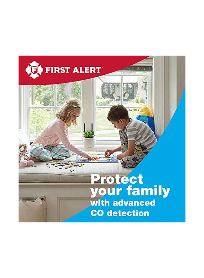 FIRST ALERT Carbon Monoxide Detector Alarm White 3.4x1.4x5inch - Image 2