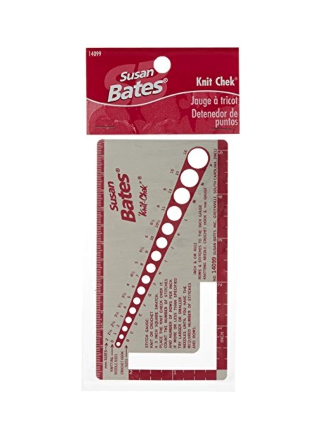 أداة نيت تشيك لإبر الحياكة رمادي/أحمر 8.2x0x3.5بوصة