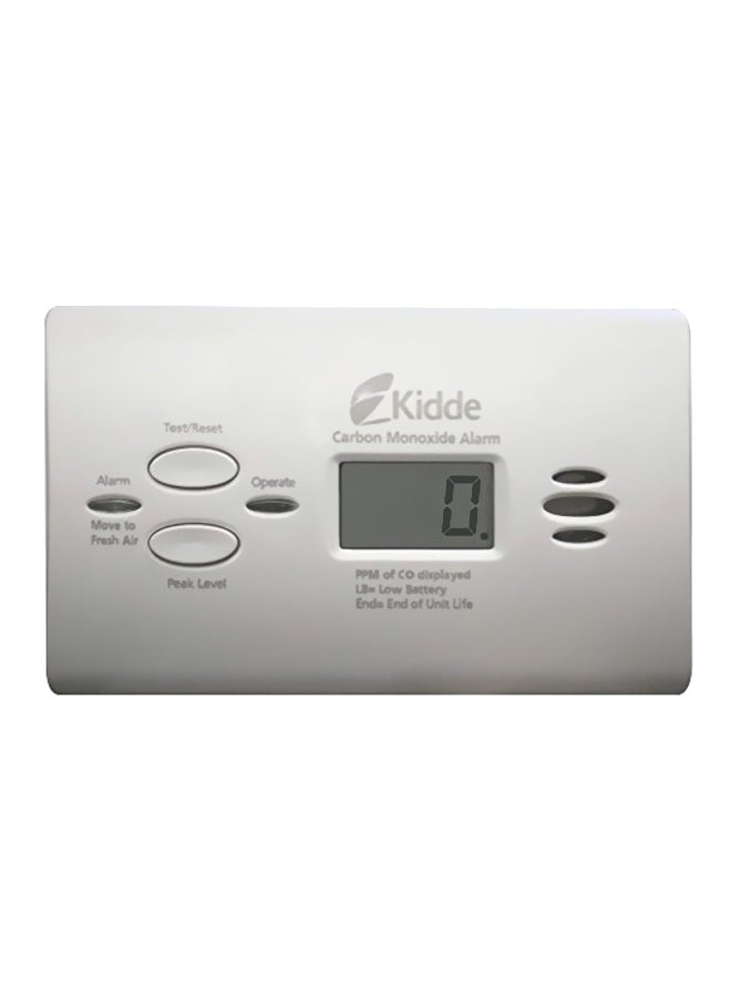 Kidde Carbon Monoxide Alarm With Digital Display White 4.5x1.5x2.8inch  - Image 1