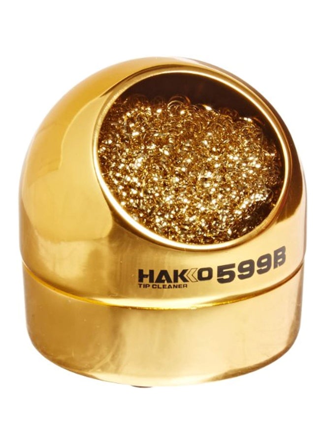 Hakko Wire-Type Soldering Iron Tip Cleaner Gold 5x3.3x2.9inch - Image 1
