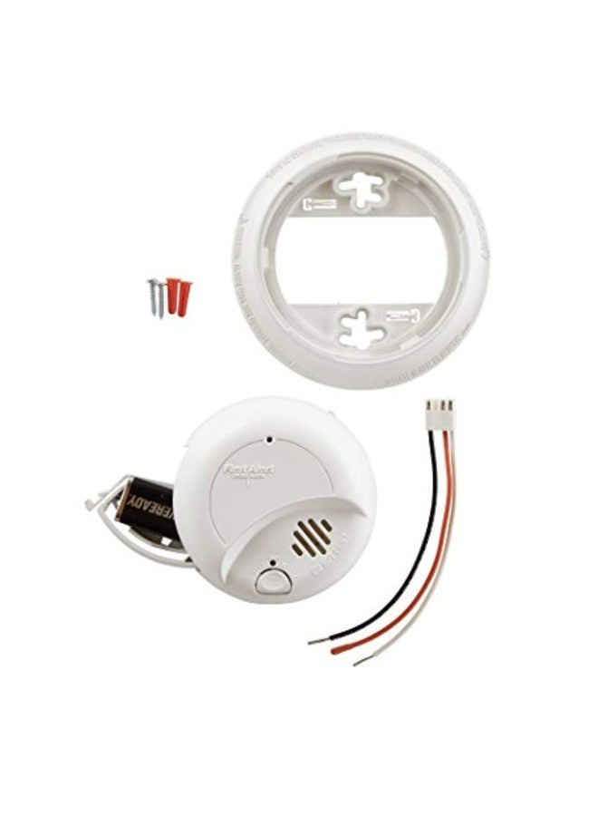 FIRST ALERT Hand Wired Smoke Detector Alarm White 5.6x5.6x2.2inch  - Image 4