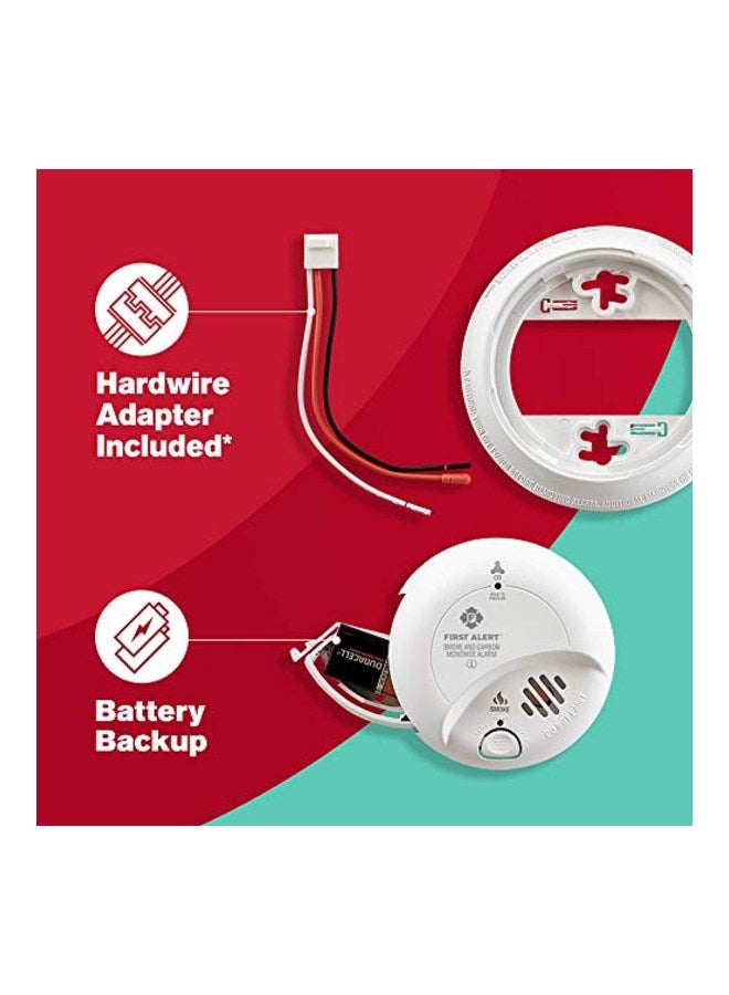 FIRST ALERT Smoke Detector And Carbon Monoxide Detector Alarm White 5.6x5.6x1.9inch - Image 5