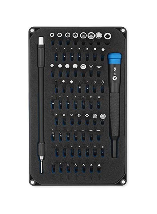 iFixit 64 Precision Bits Mako Driver Kit Black/Silver 1.6x8.1x4.9inch - Image 1