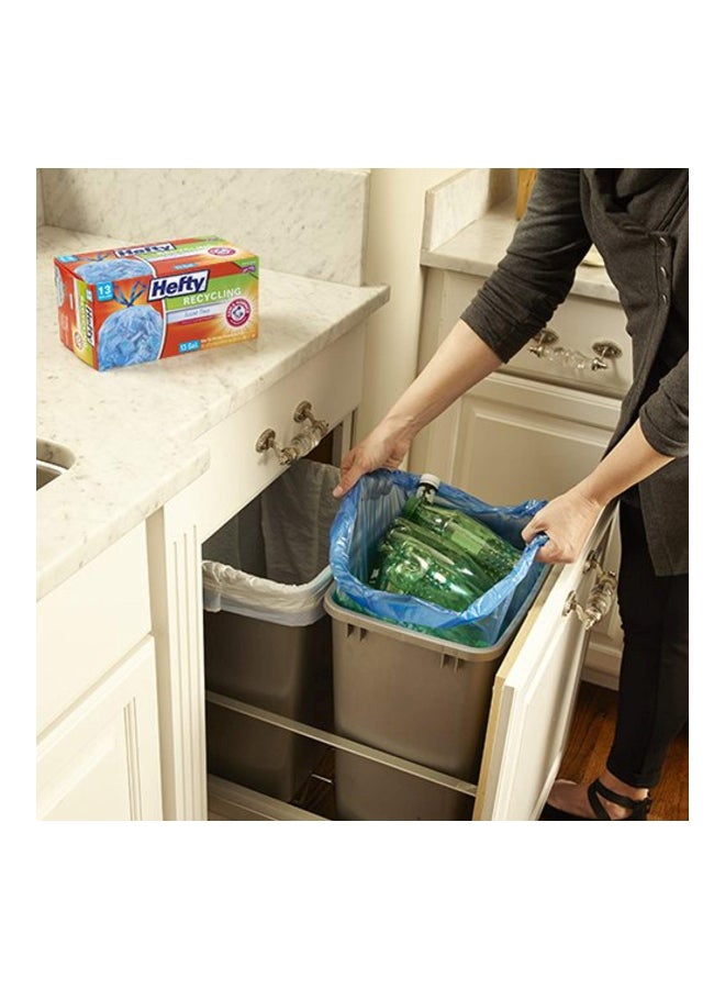 Hefty 60-Piece Trash Bag Blue 4.2 x 9.5 x 4.5inch  - Image 2