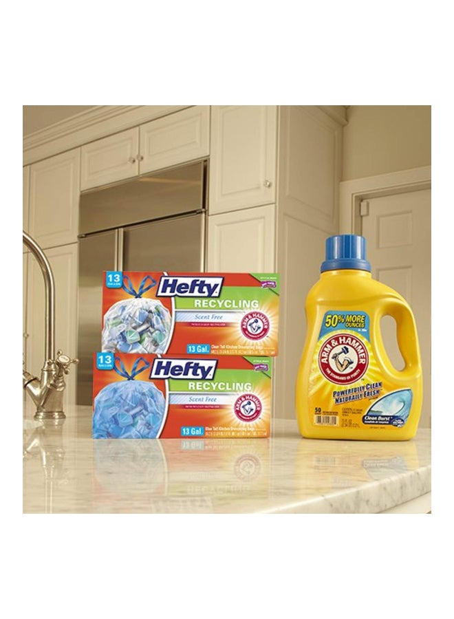 Hefty 60-Piece Trash Bag Blue 4.2 x 9.5 x 4.5inch  - Image 3