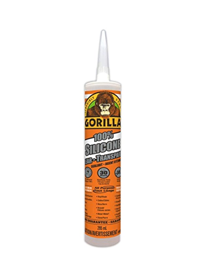 Gorilla Silicone Sealant Caulk Clear 295ml  - Image 1