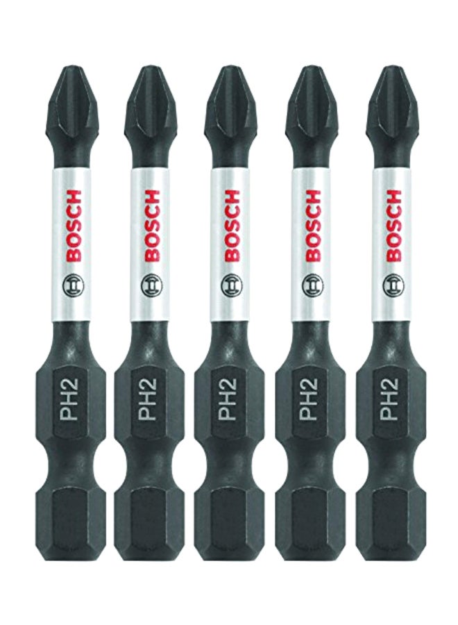 BOSCH 5 Pc. Impact Tough Black/Silver 0.3 x 2.9 x 1.5inch - Image 1