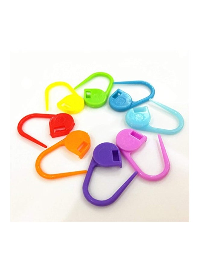 مويركا مجموعة محددات لغرز الحياكة مكونة من 240 قطعة أحمر/ أصفر/أخضر 6 x 2.9 x 1.3بوصة - Image 4