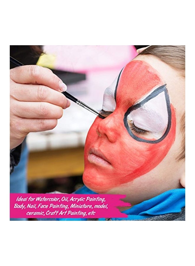 Crafts 4 ALL 12-Piece Paint Brush Black/Silver/Brown 10.3 x 5.2 x 0.4centimeter - Image 5