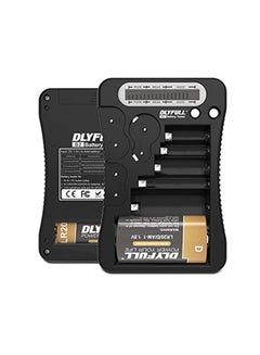 Battery Tester With LCD Display Black 5.2x3.5x0.9inch