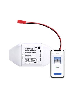meross Wifi Garage Door Opener Remote White 3.8x1.5x0.9inch  - Image 1