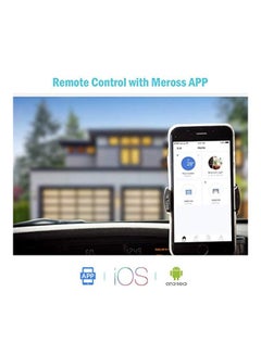 meross Wifi Garage Door Opener Remote White 3.8x1.5x0.9inch  - Image 3