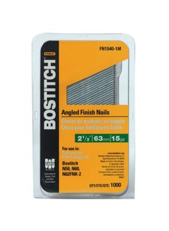 Bostitch 1000-Piece Style Angled Finish Nails Silver 2.5inch 