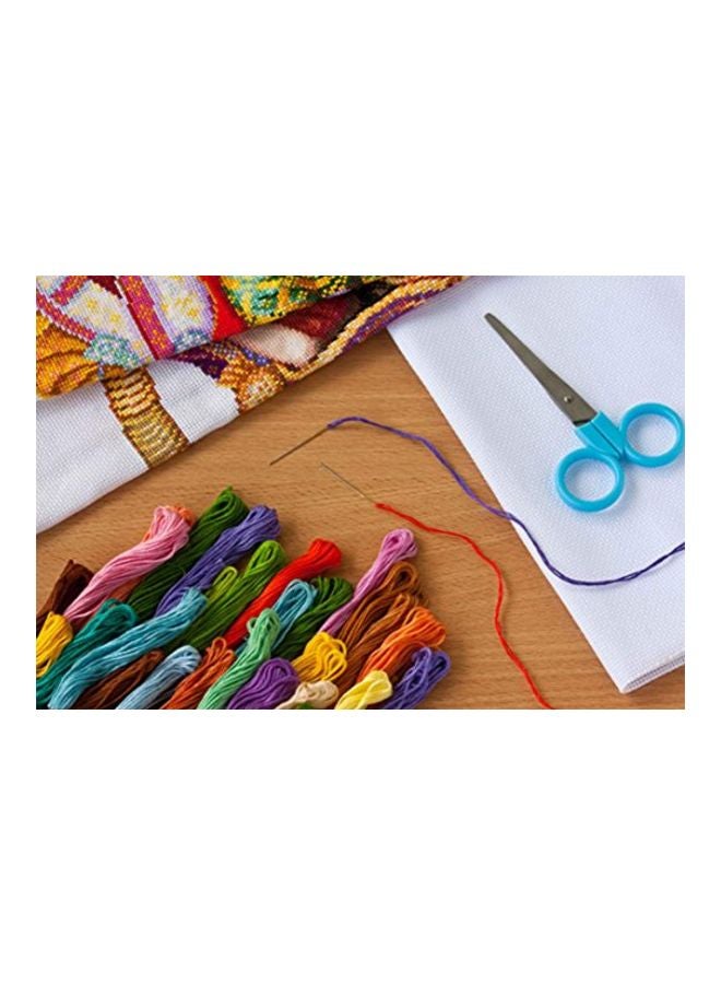 PAXCOO - 124-Piece Embroidery Floss Cross Stitch Thread With Needles Multicolour - Image 1