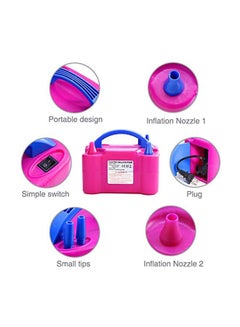 Portable Dual Nozzle Electric Air Balloon Pump Pink/Blue - v1557478004/N25347371A_6