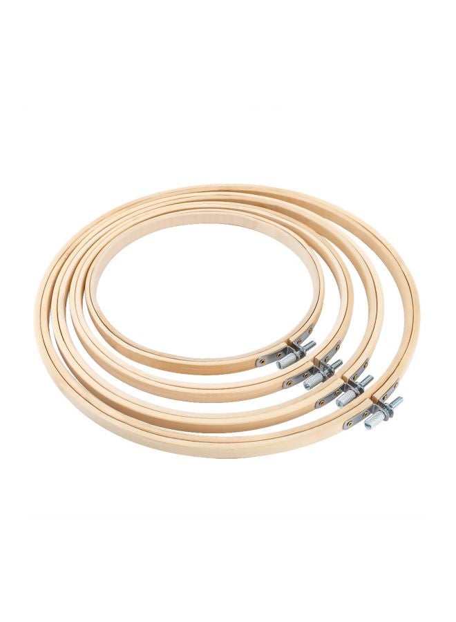 Caydo 4-Piece Embroidery Hoop Set Beige  - Image 1
