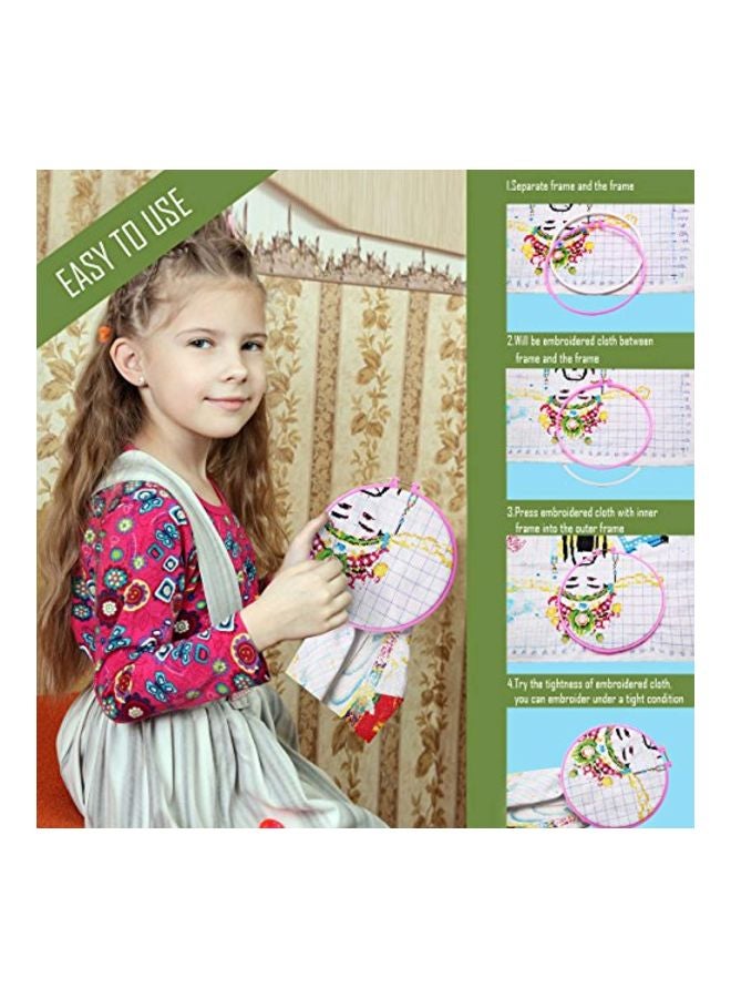 Caydo 5-Piece Embroidery Hoops Set Multicolour - Image 4