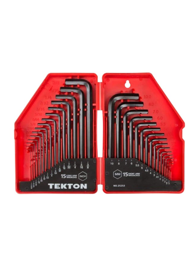 Tekton 30-Piece Key Wrench Set Black  - Image 1