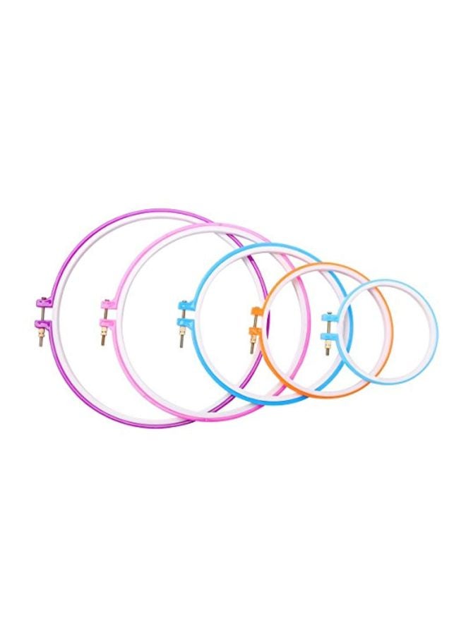 Caydo 5-Piece Embroidery Hoops Set Multicolour - Image 2