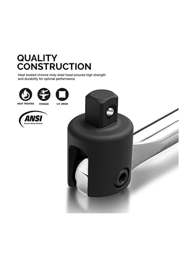 Neiko - Drive Premium Breaker Bar Silver/Black 12x2x2inch - Image 1