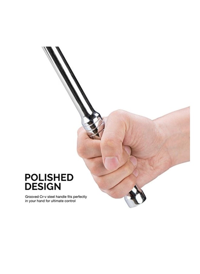 Neiko - Drive Premium Breaker Bar Silver/Black 12x2x2inch - Image 1