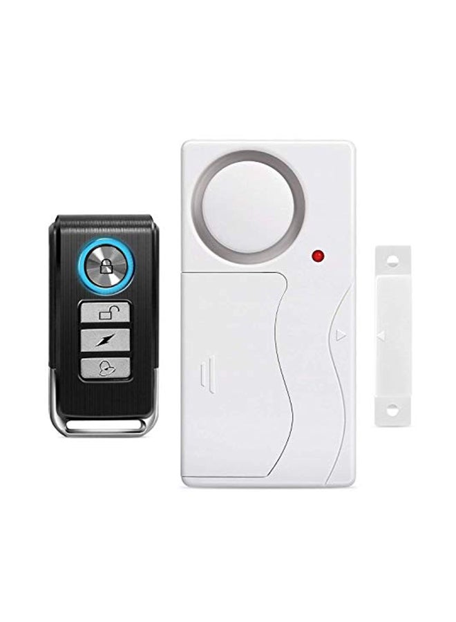 wsdcam Wireless Anti-Theft Remote Control Door Alarm White/Grey 3.4x1.6x0.6inch - Image 1