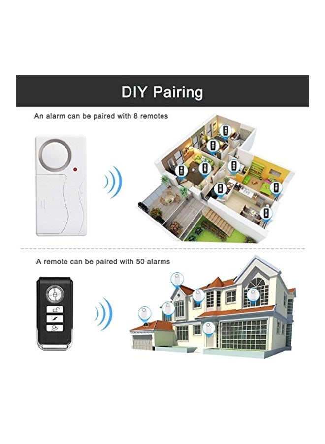 wsdcam Wireless Anti-Theft Remote Control Door Alarm White/Grey 3.4x1.6x0.6inch - Image 5