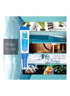 Apera Instruments, LLC Waterproof pH Pocket Tester Blue/White 7x1.6x1.6inch  - Image 3
