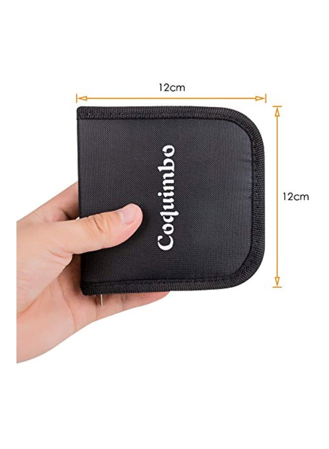 Coquimbo - Portable Mini Sewing Kit With Organizer Bag Black 12x12cm - Image 1