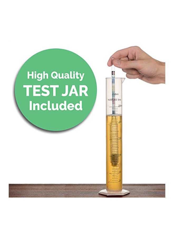 Brewer's Elite Triple Scale Hydrometer Test Jar Combo White 12.8x3.1x1.3inch  - Image 3