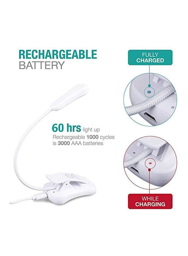 لومينو لايت مصباح LED للقراءة أبيض 1.7x4.6x5.5بوصة - Image 3
