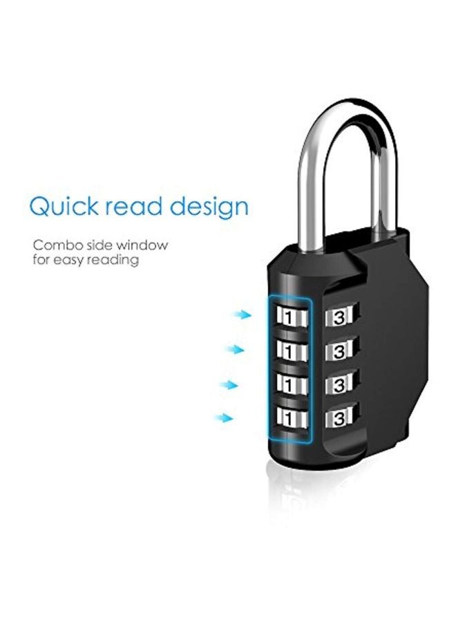 بوروما مجموعة أقفال توافقية من قطعتين أسود 3.1x1.7x0.8بوصة - Image 4