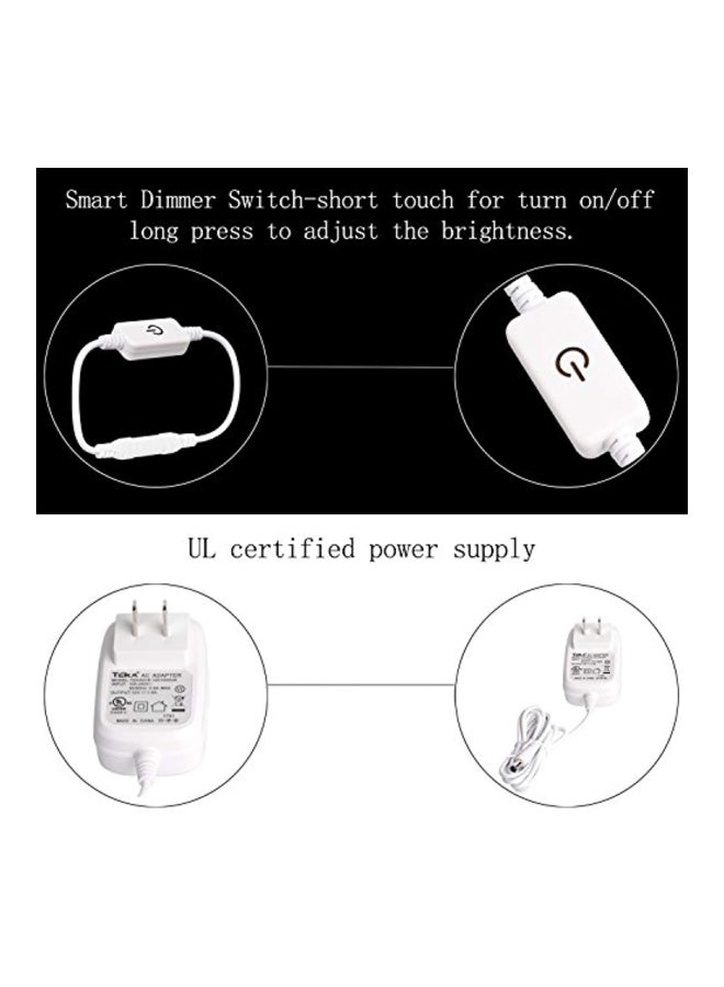 Brightown 10-Piece LED Vanity Mirror Lights Set White - Image 2