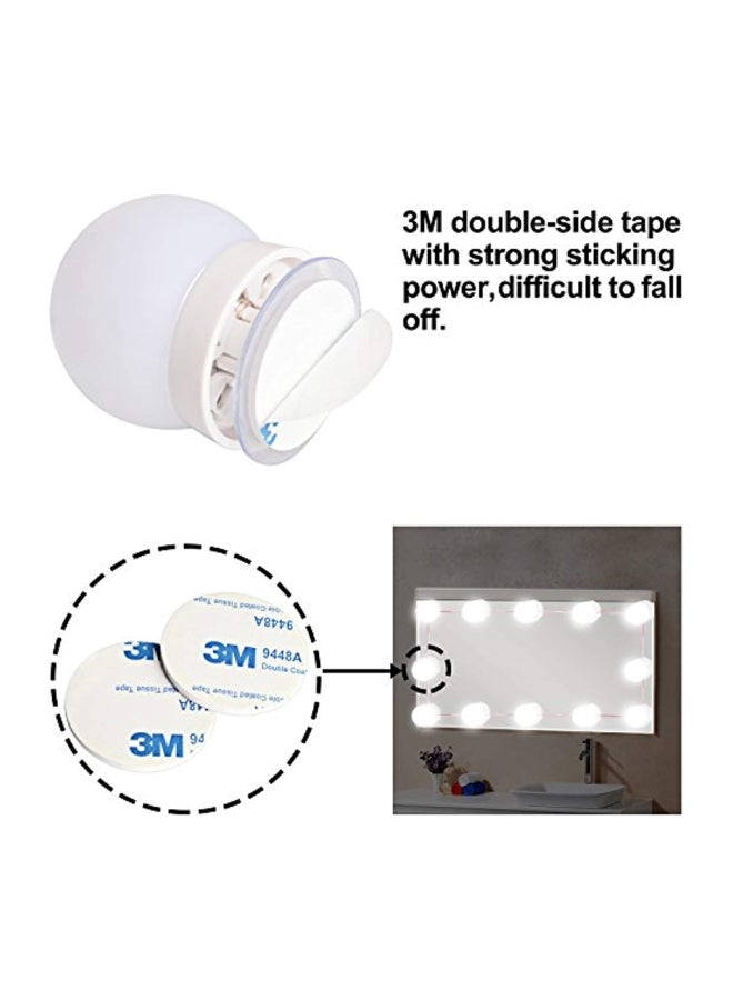 Brightown 10-Piece LED Vanity Mirror Lights Set White - Image 3