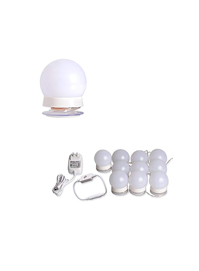 Brightown 10-Piece LED Vanity Mirror Lights Set White - Image 1