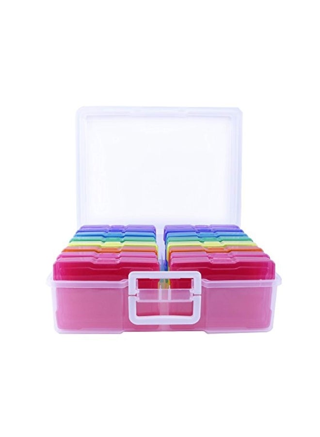 Novelinks Transparent Storage Container Box Multicolour 14.8x12x5.1inch  - Image 4