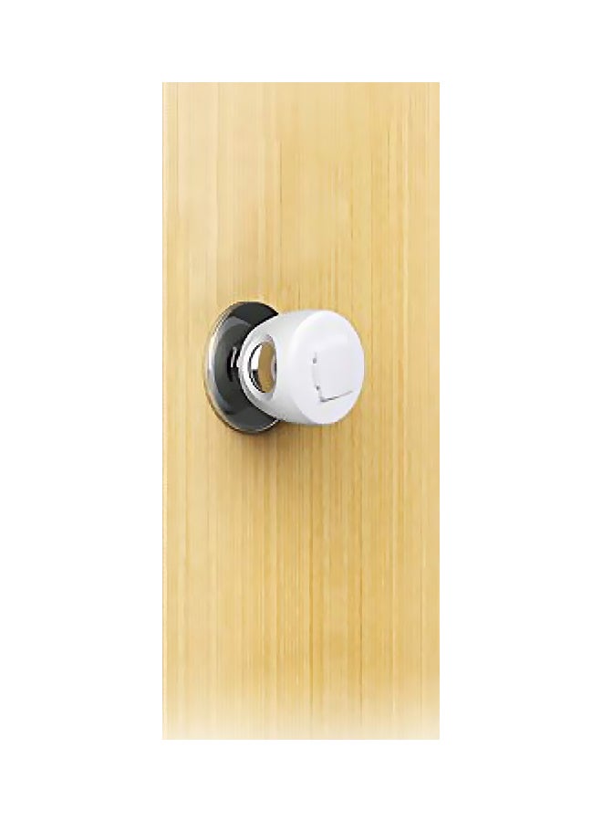 BETERTEK 4-Piece Door Knob Safety Cover Set White 2.6x2.6x2.36inch  - Image 1