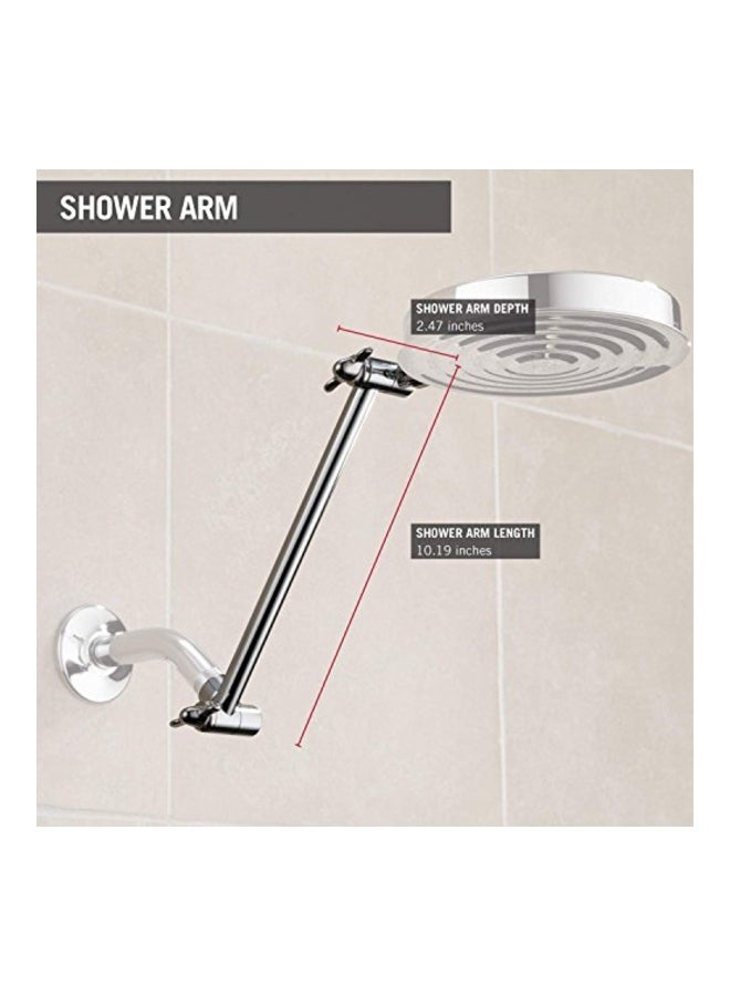 DELTA FAUCET Adjustable Shower Arm Silver 10.5 x 3 x 1.5inch - Image 3
