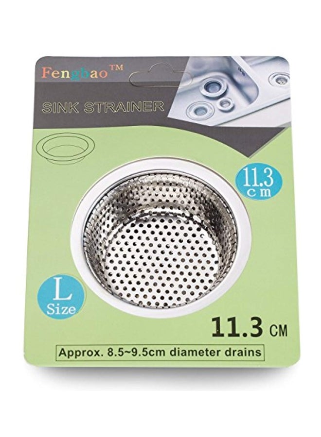 Fengbao 2-Piece Kitchen Sink Steel Strainer Silver 4.5x1x4.5inch  - Image 2