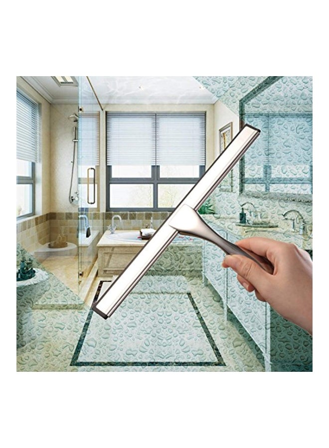 Hiware Stainless Steel All-Purpose Shower Squeegee White 10inch - Image 3