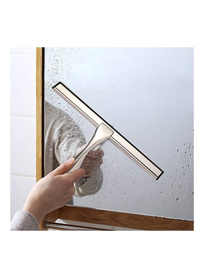 Hiware Stainless Steel All-Purpose Shower Squeegee White 10inch - Image 5