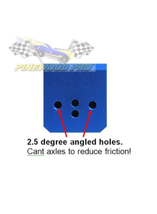 Pinewood Pro Straight Axle Drilling Holes Tool Blue 3 x 1 x 1inch  - Image 4