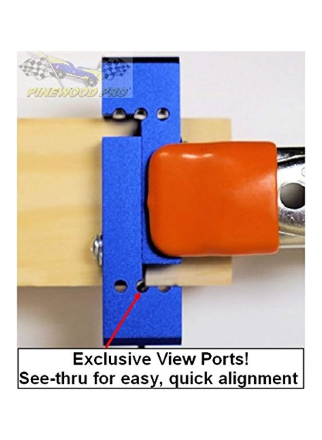Pinewood Pro Straight Axle Drilling Holes Tool Blue 3 x 1 x 1inch  - Image 5