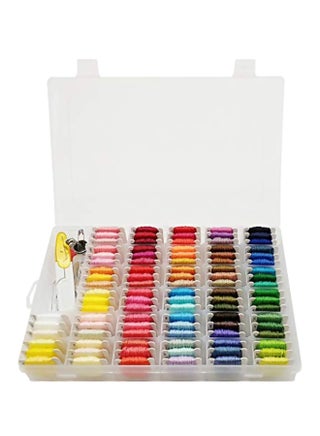 100-Colors Thread Bracelet String Embroidery Storage Organizer Multicolour 28.4 x 18.3 x 5.1centimeter - v1557478290/N25347876A_1