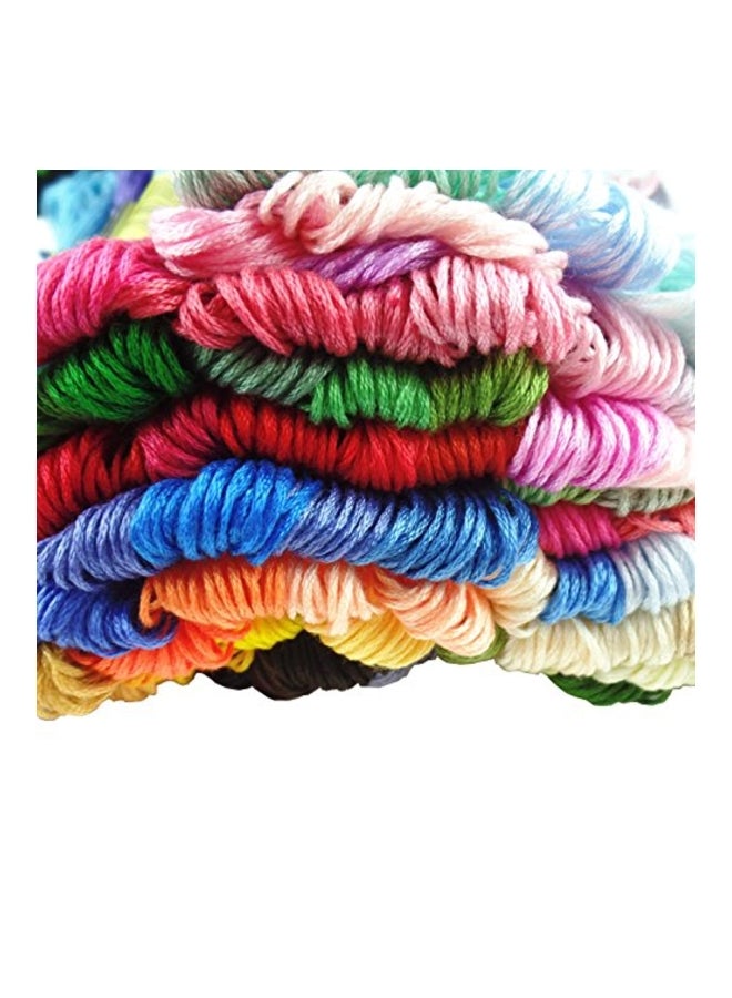 Sisilyovo - 100 Skeins Embroidery Floss Cross Stitch Thread Set Multicolour - Image 1