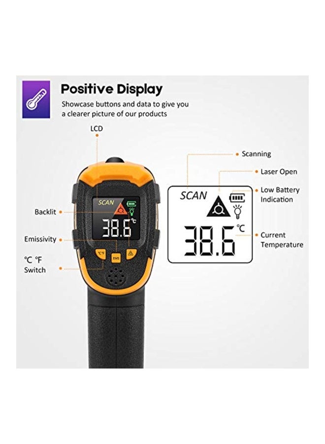 Digital Infrared Gun With Cooking Thermometer Black/Yellow 11.8x5.9x2inch - v1557478301/N25347886A_2